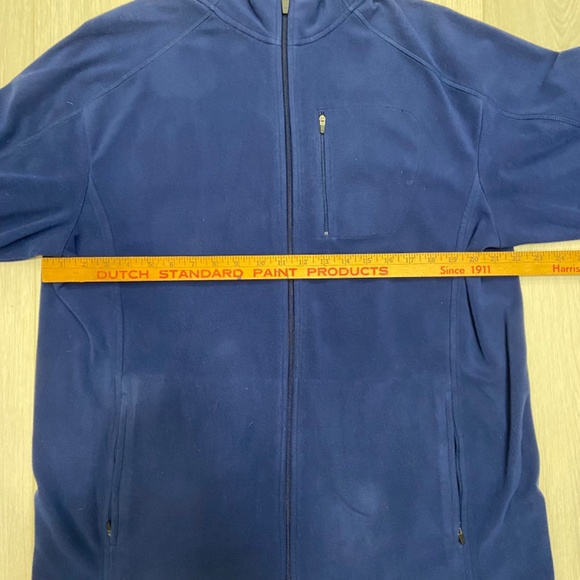 LL Bean Full Zip Fleece Jacket Mens Tall Large Lightweight Pockets Blue - Picture 4 of 9
